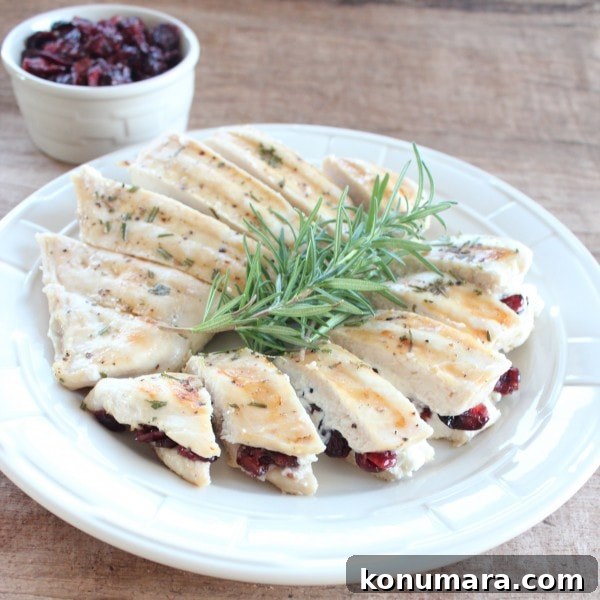 Juicy Goat Cheese and Cranberry Stuffed Chicken Breasts Recipe 6 Cranberry Stuffed Chicken