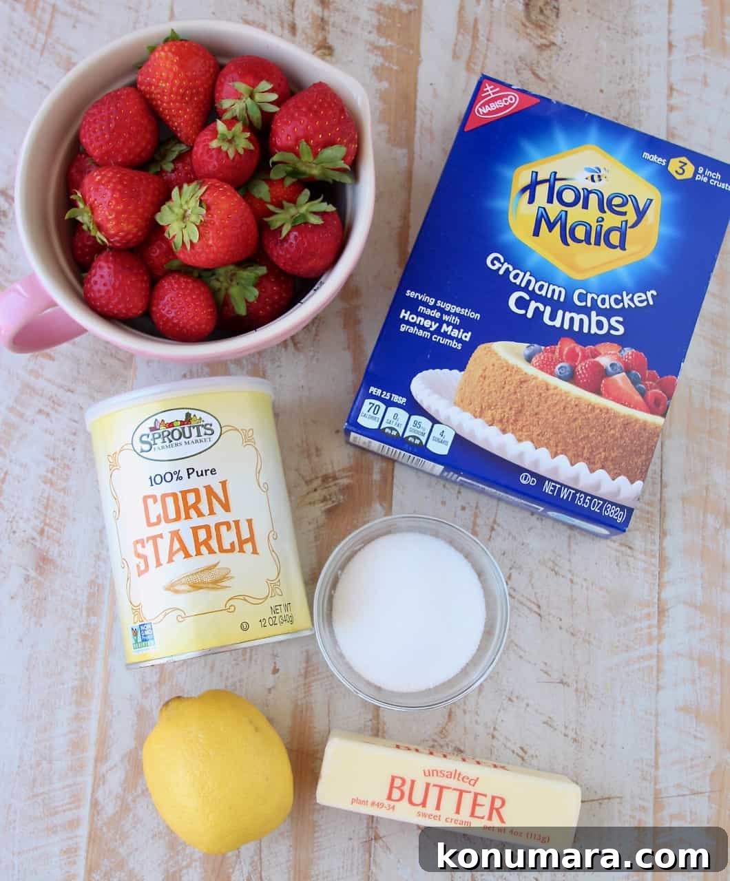 Fresh Strawberry Pie Recipe with Graham Cracker Crust 3 strawberry pie ingredients