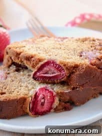 Gluten Free Strawberry Banana Bread