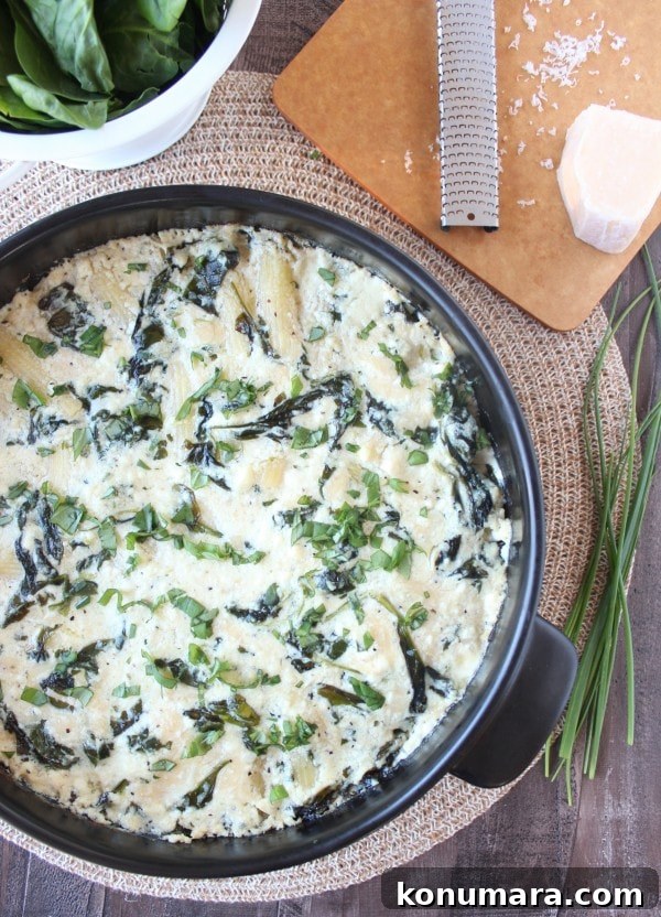 Four Cheese Stuffed Baked Rigatoni with Spinach Alfredo Sauce