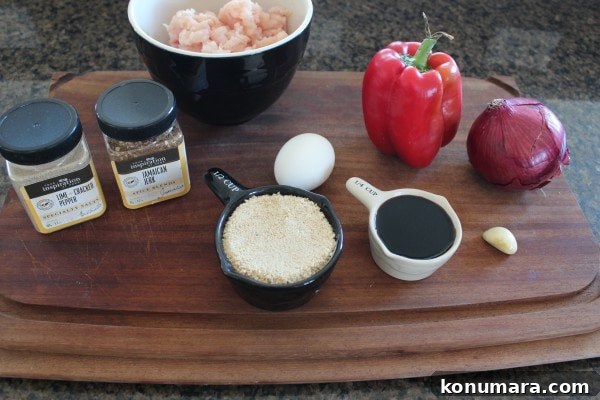 Jerk Chicken Burger Ingredients