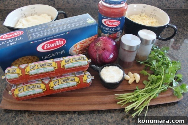 Spicy Chorizo Mexican Lasagna Recipe 5 Spicy Mexican Lasagna Ingredients