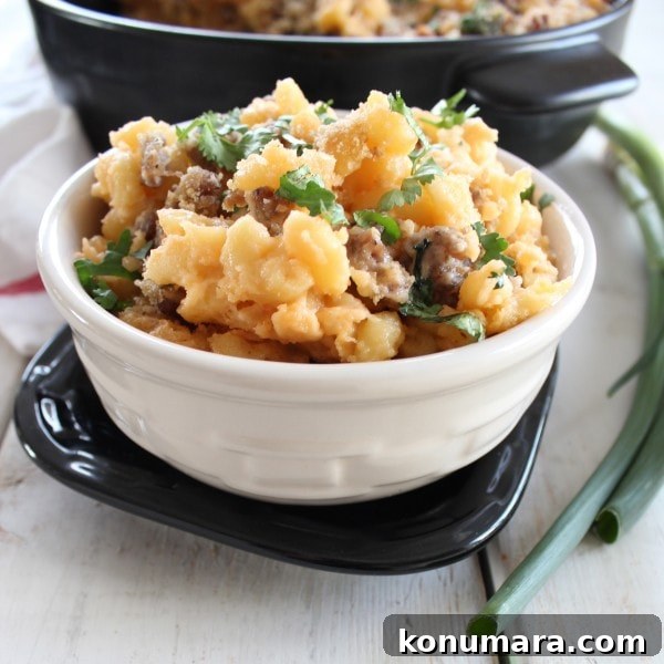 Sausage Jalapeño Macaroni and Cheese