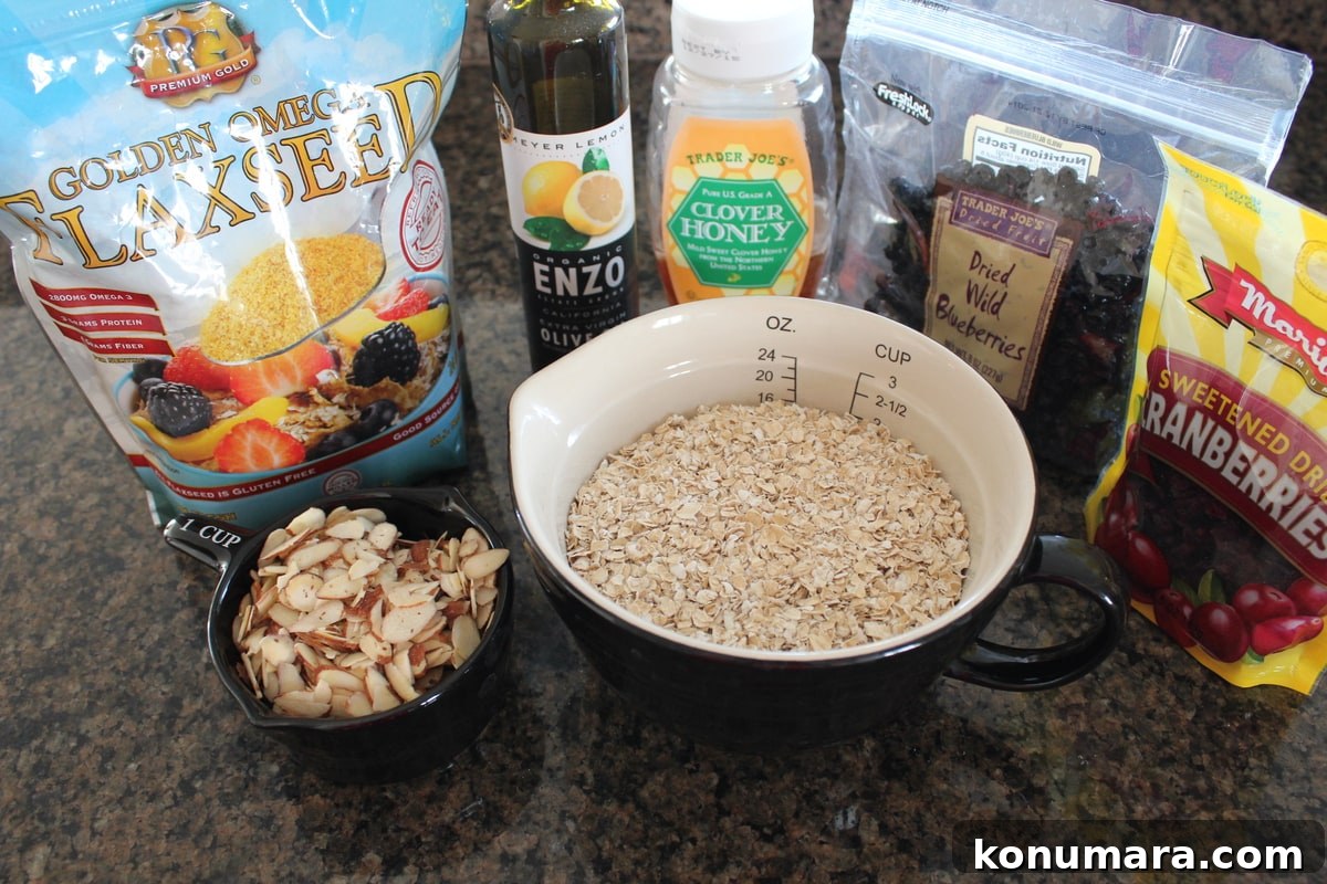 Homemade Oatmeal Berry Granola Bars Recipe 3 Heart Healthy Granola Bar Ingredients