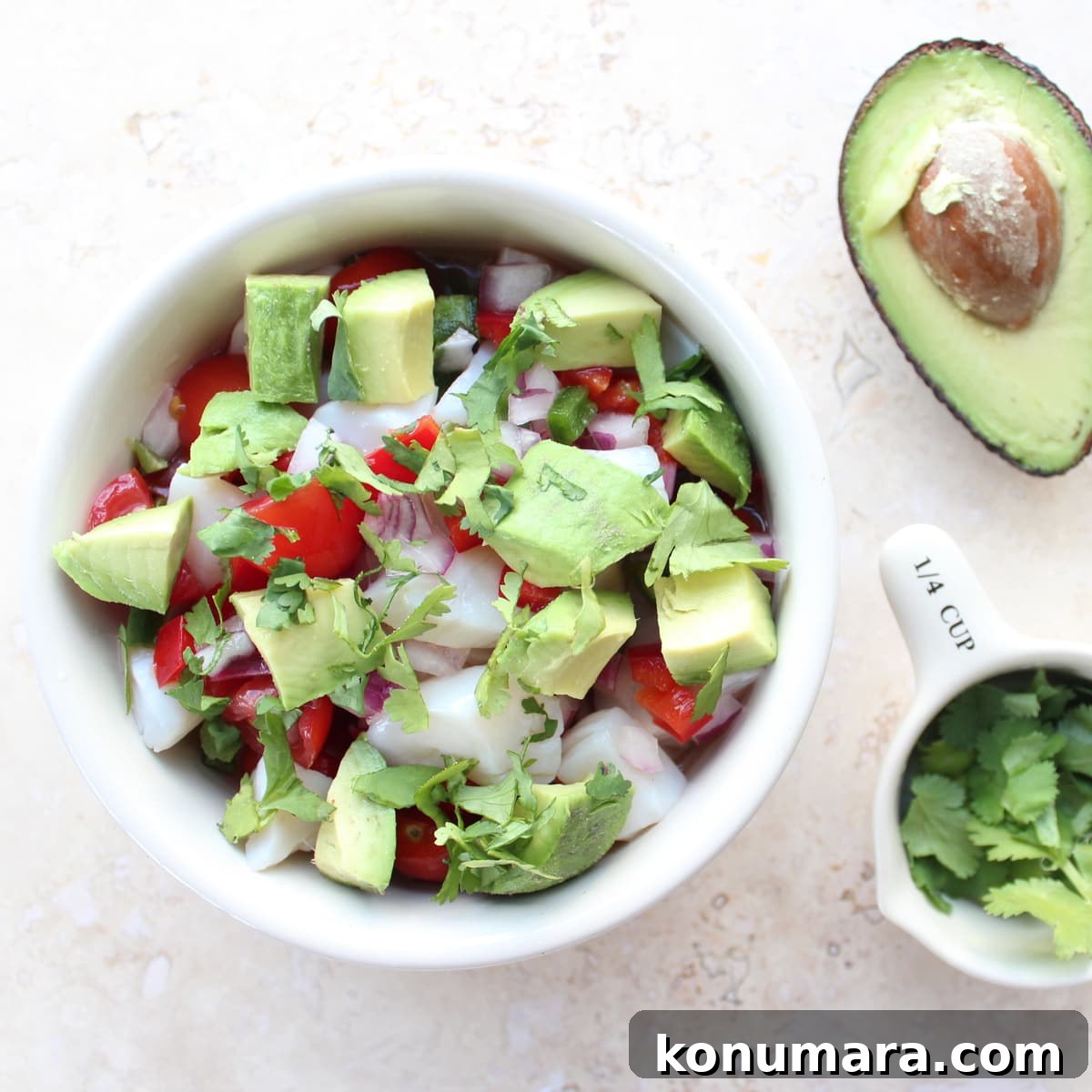 Zesty Scallop Ceviche with Creamy Avocado 4 Avocado Scallop Ceviche