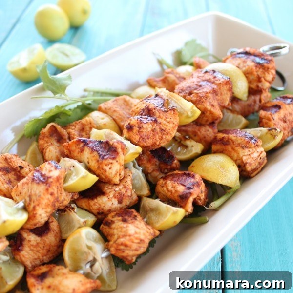 Grilled Chicken Taco Skewers