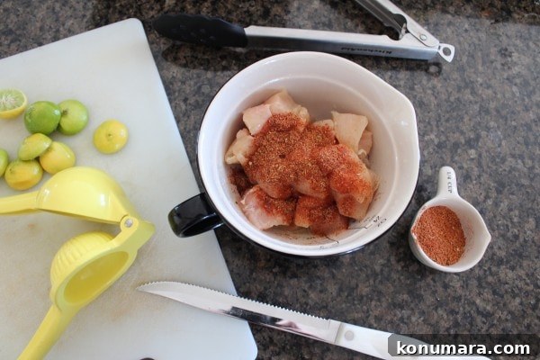 Key Lime Chicken Taco Skewer Recipe