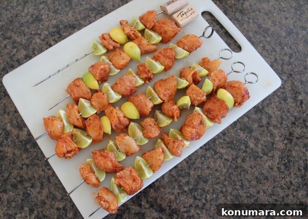 Key Lime Chicken Skewers
