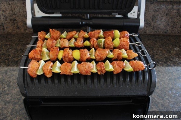 Grilled Chicken Taco Skewers