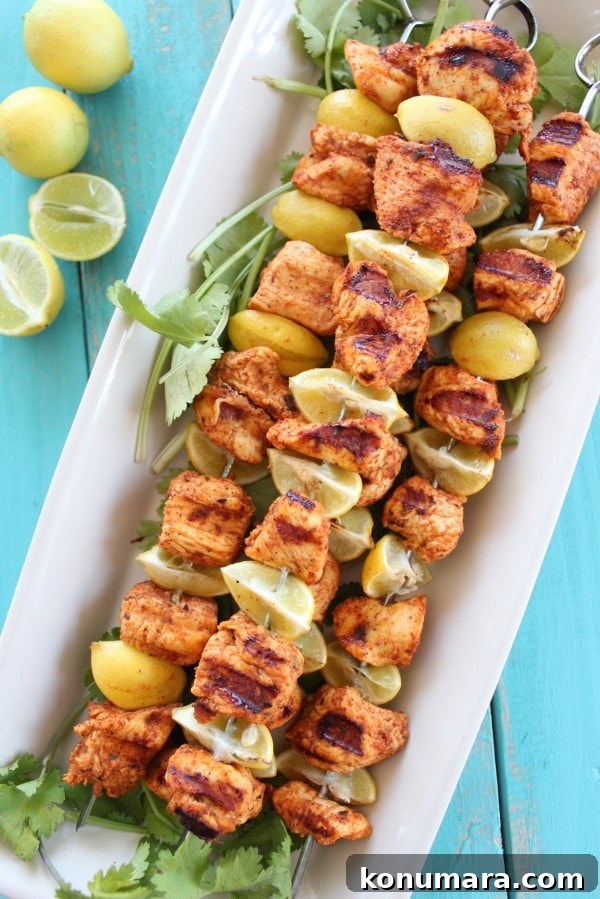 Key Lime Grilled Chicken Skewers