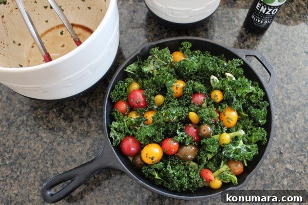 Tomato and Kale Skillet with Creamy Polenta 6 Kale Tomato Polenta Skillet