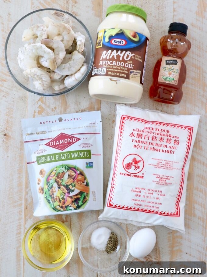 Crispy Honey Walnut Shrimp with Candied Walnuts 3 ingredients for honey walnut shrimp