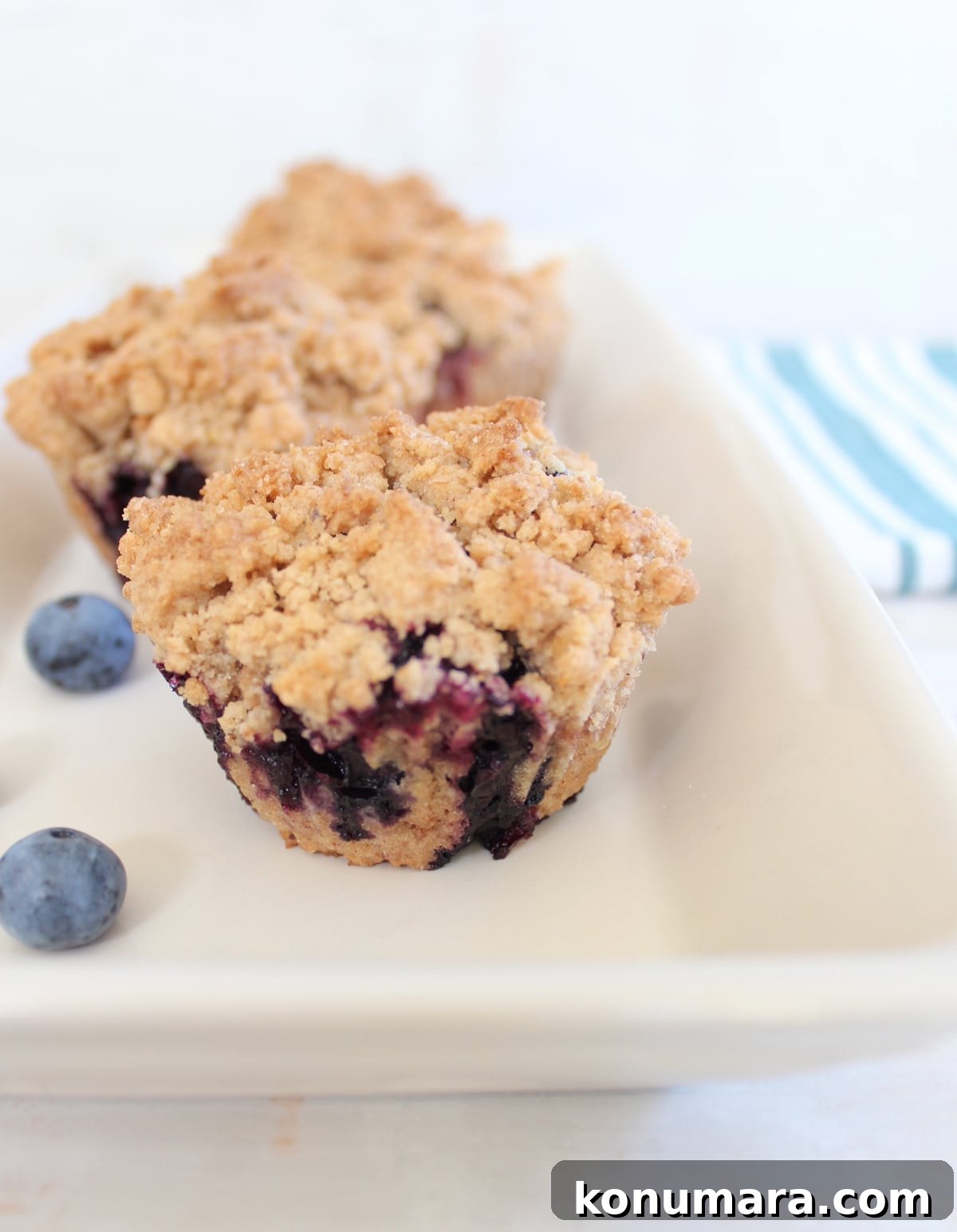 Gluten Free Blueberry Crumb Cake Muffins
