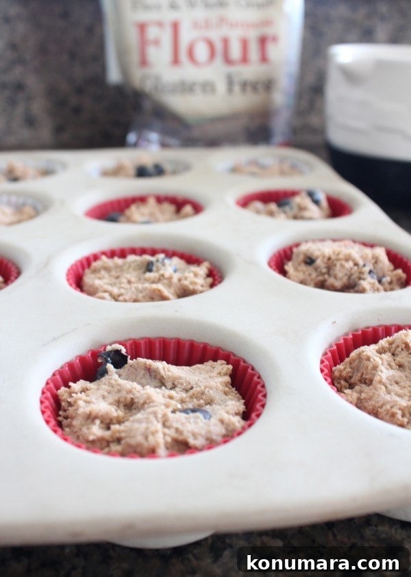 Gluten Free Blueberry Coffee Cake Muffins
