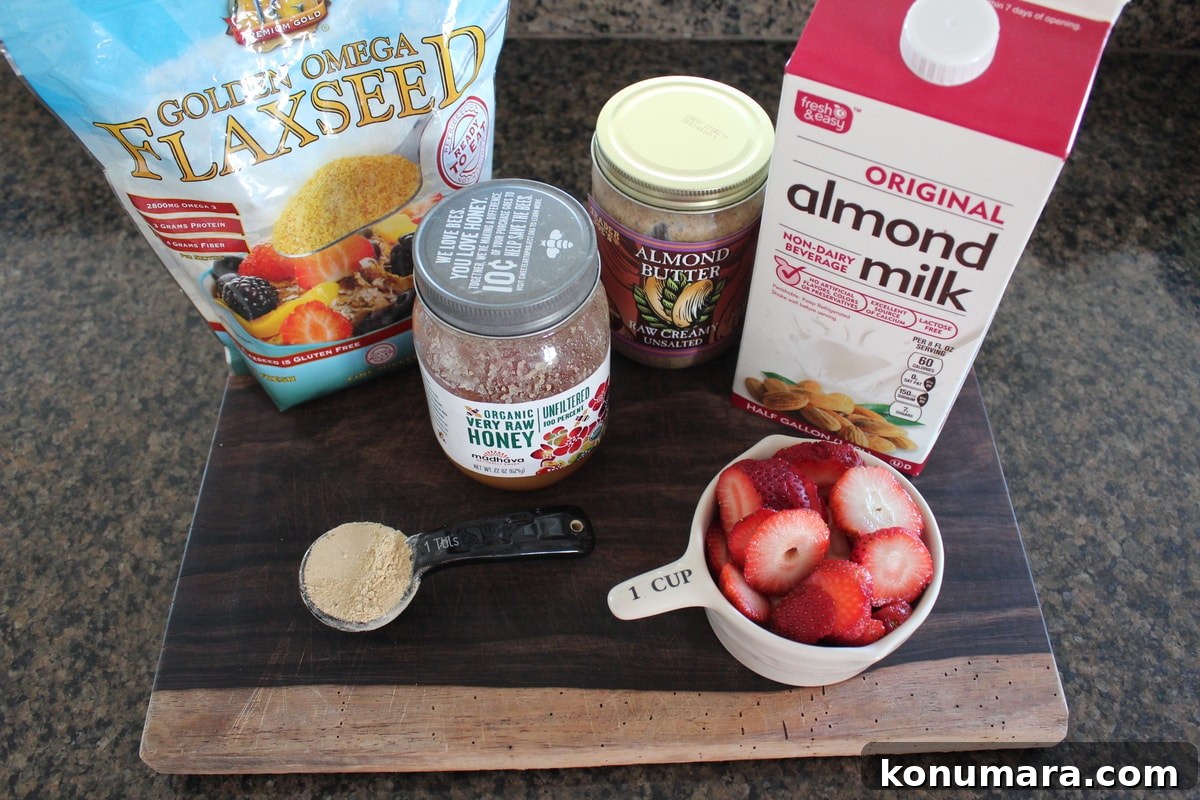 Strawberry Smoothie Ingredients