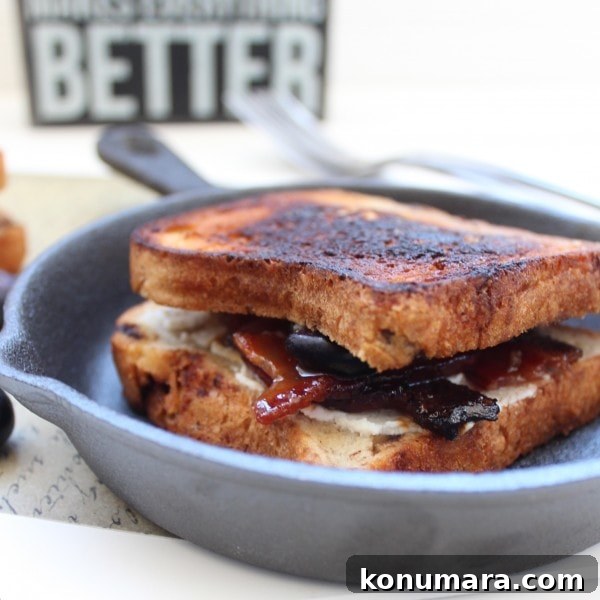 Bacon Goat Cheese Grilled Cheese