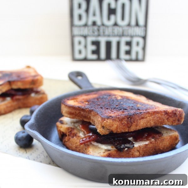 Gluten Free Blueberry Goat Cheese Grilled Cheese