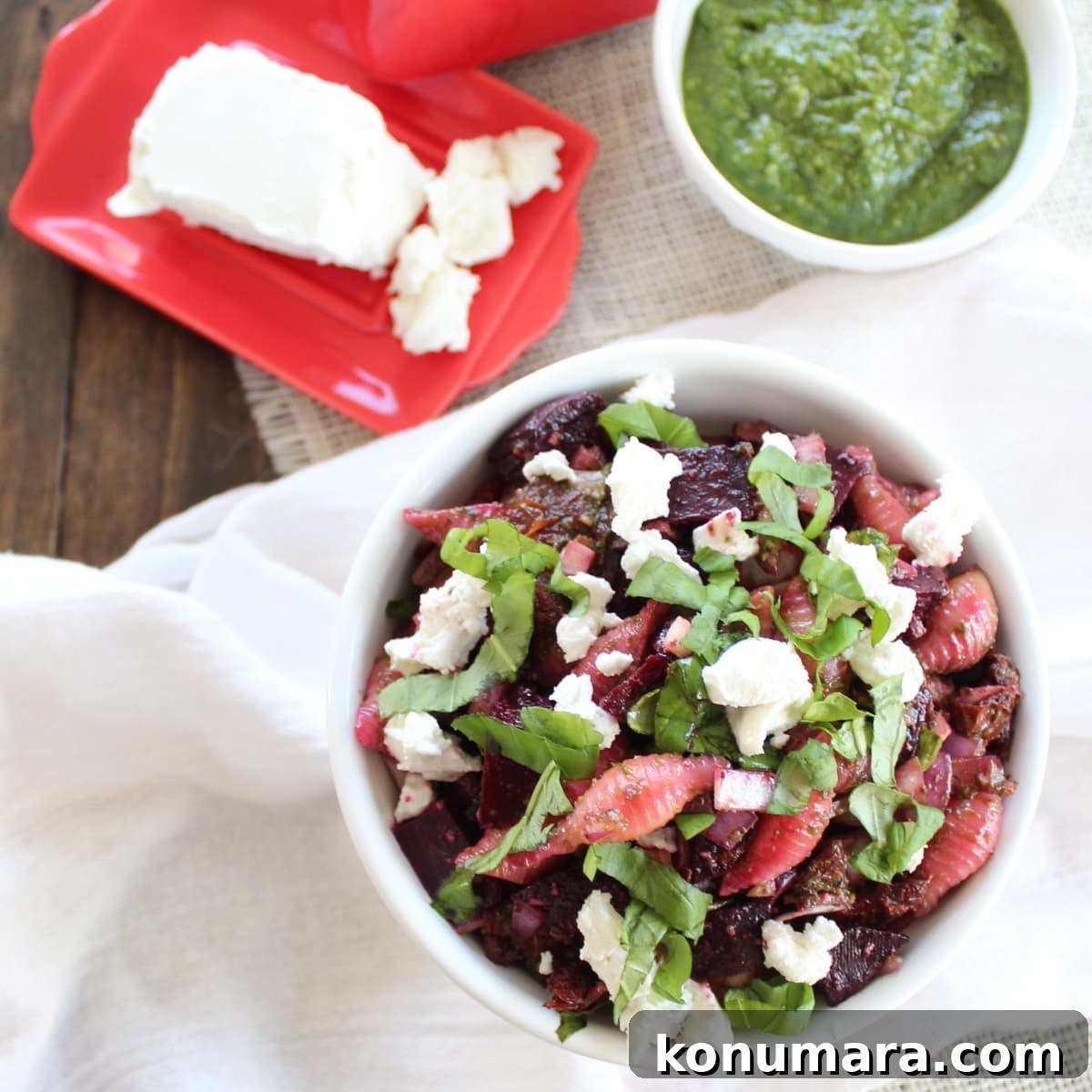Spinach Pesto Pasta Salad