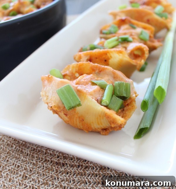 Creamy Buffalo Chicken Alfredo Stuffed Shells Recipe 3 Buffalo Chicken Alfredo Stuffed Shells