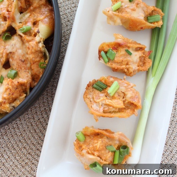 Creamy Buffalo Chicken Alfredo Stuffed Shells Recipe 4 Buffalo Chicken Alfredo Stuffed Shells