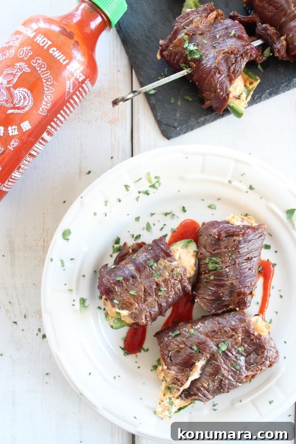 Steak Wrapped Jalapeño Poppers