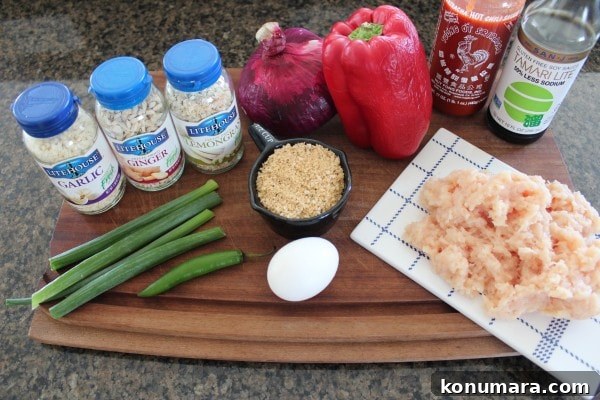 Asian Chicken Slider Ingredients