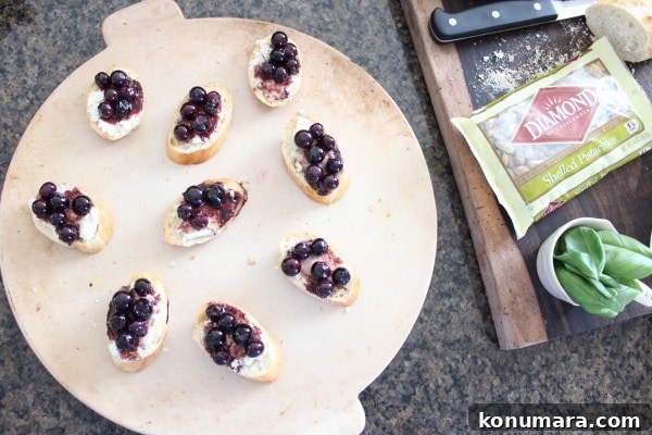 Blueberry, Goat Cheese and Pistachio Crostini Recipe 8 Blueberry Goat Cheese Crostini Recipe