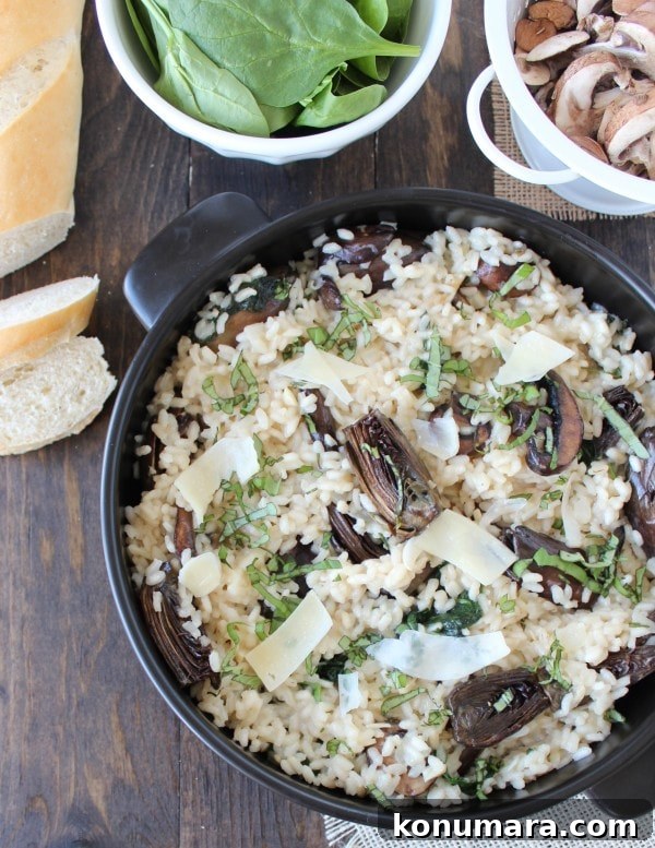 Spinach Artichoke Risotto