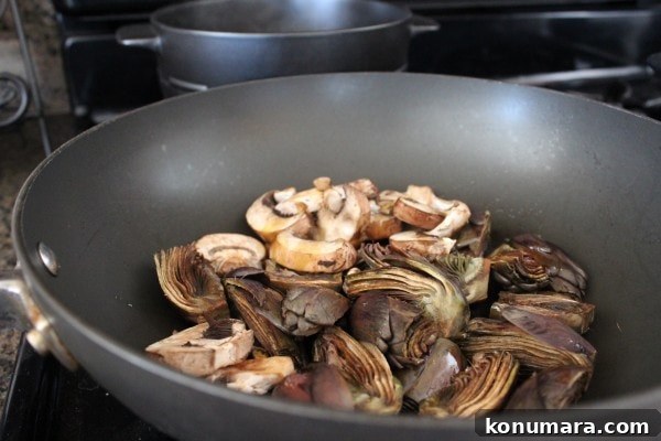 Artichoke Mushroom Risotto Recipe