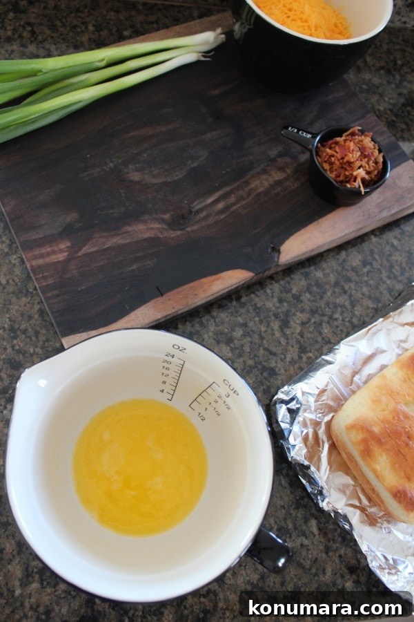 Loaded Baked Potato Bread Recipe with Bacon & Cheddar 5 Loaded Cheesy Baked Potato Bread Recipe