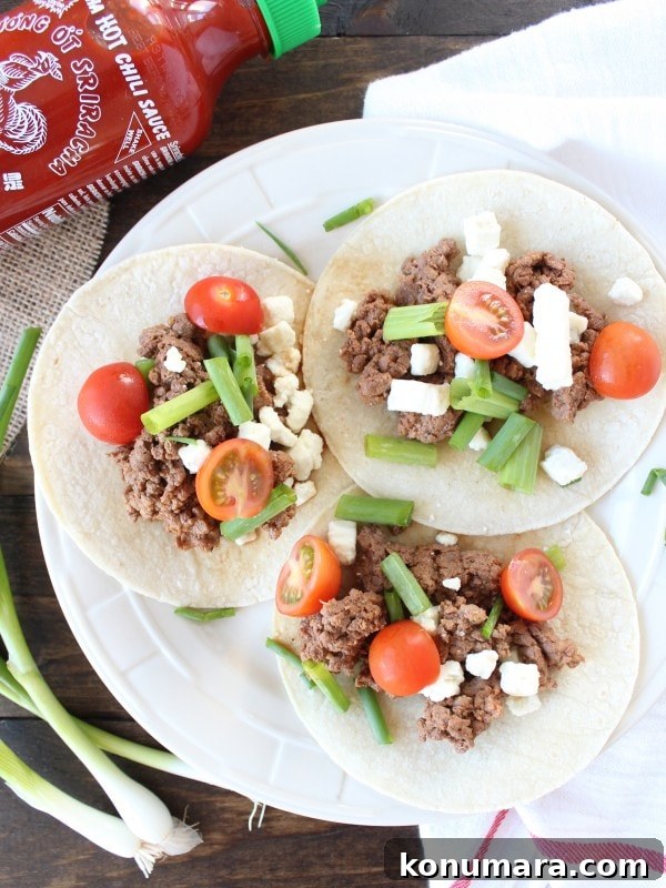 Sriracha Steak Tacos
