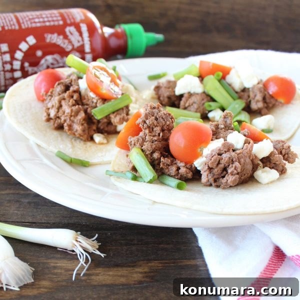 Sriracha Steak Tacos