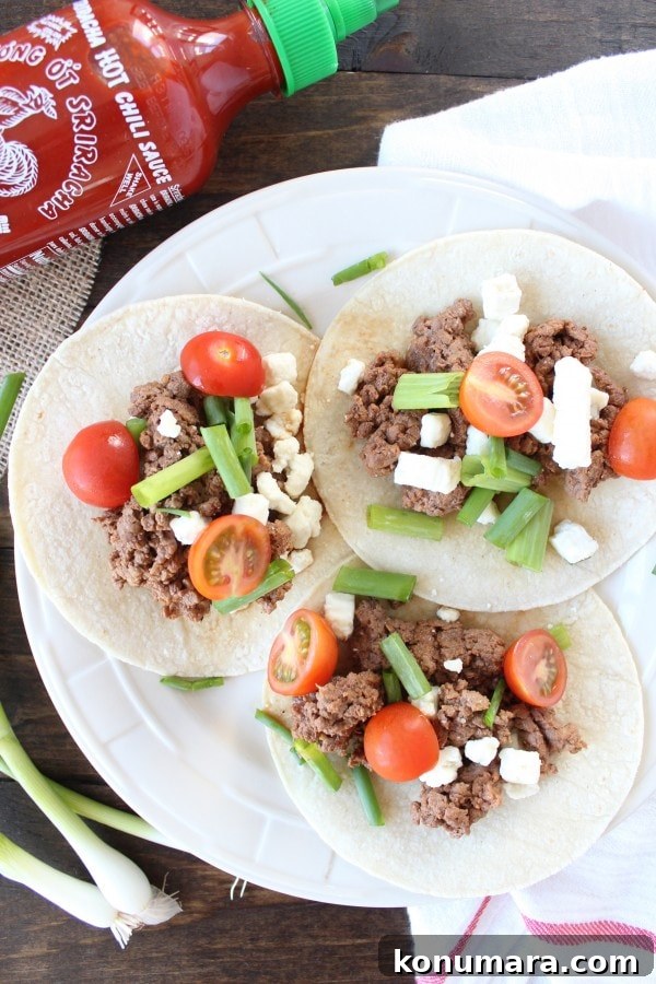 Sriracha Steak Tacos