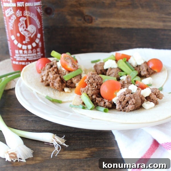 Sriracha Cube Steak Tacos