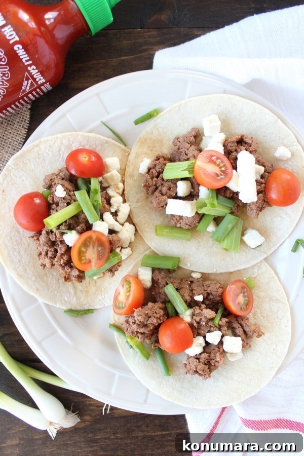 Sriracha Steak Tacos