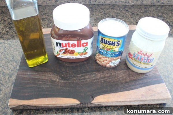 Nutella Hummus Ingredients