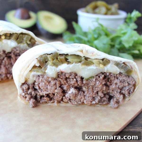 Tortilla-Wrapped Jalapeño Cheeseburger Recipe 7 Tortilla Wrapped Jalapeño Cheeseburger