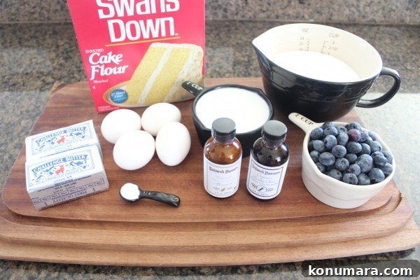 Blueberry Almond Pound Cake Recipe 6 Blueberry Pound Cake Ingredients