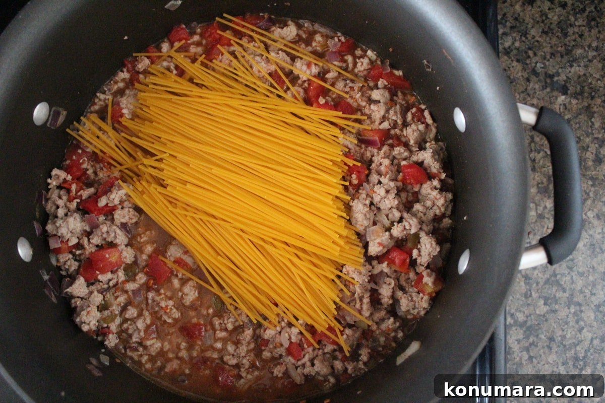 Gluten-Free Taco Spaghetti Recipe 4 Bowl of taco spaghetti topped with cheese