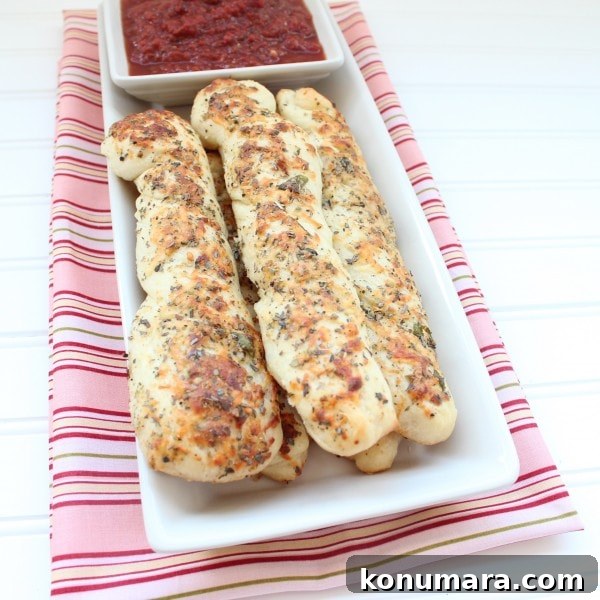 Homemade Garlic Herb Breadsticks