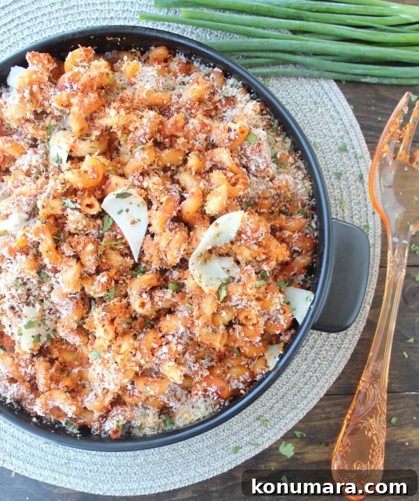 Roasted Red Pepper Chorizo Mac and Cheese