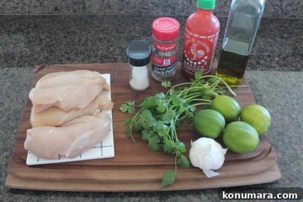 Sriracha Lime Chicken Ingredients