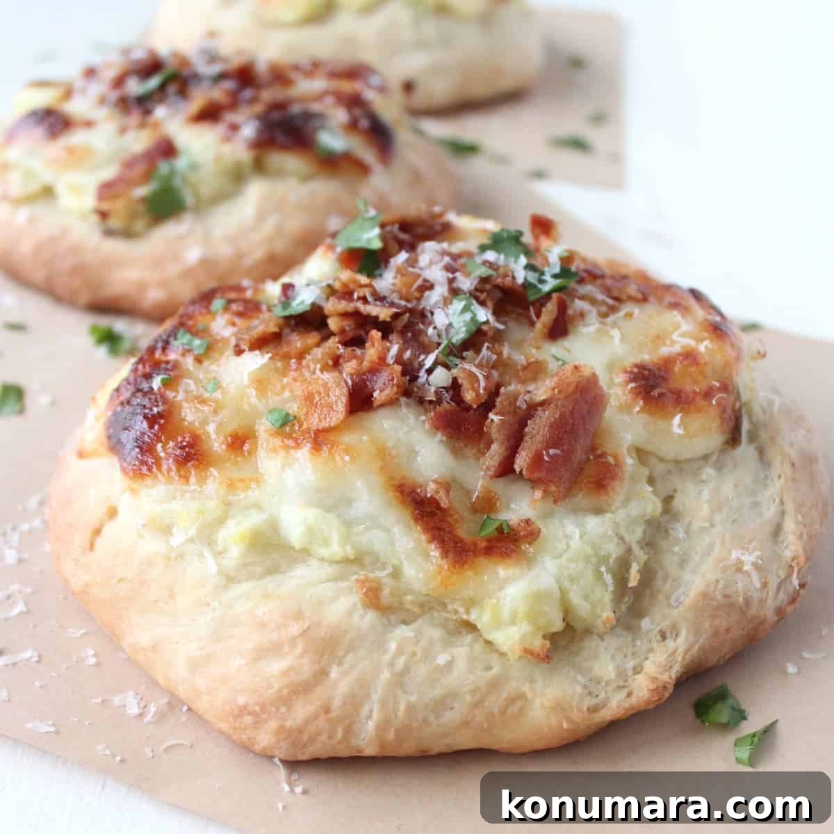 Mashed Potato & Bacon Pizza