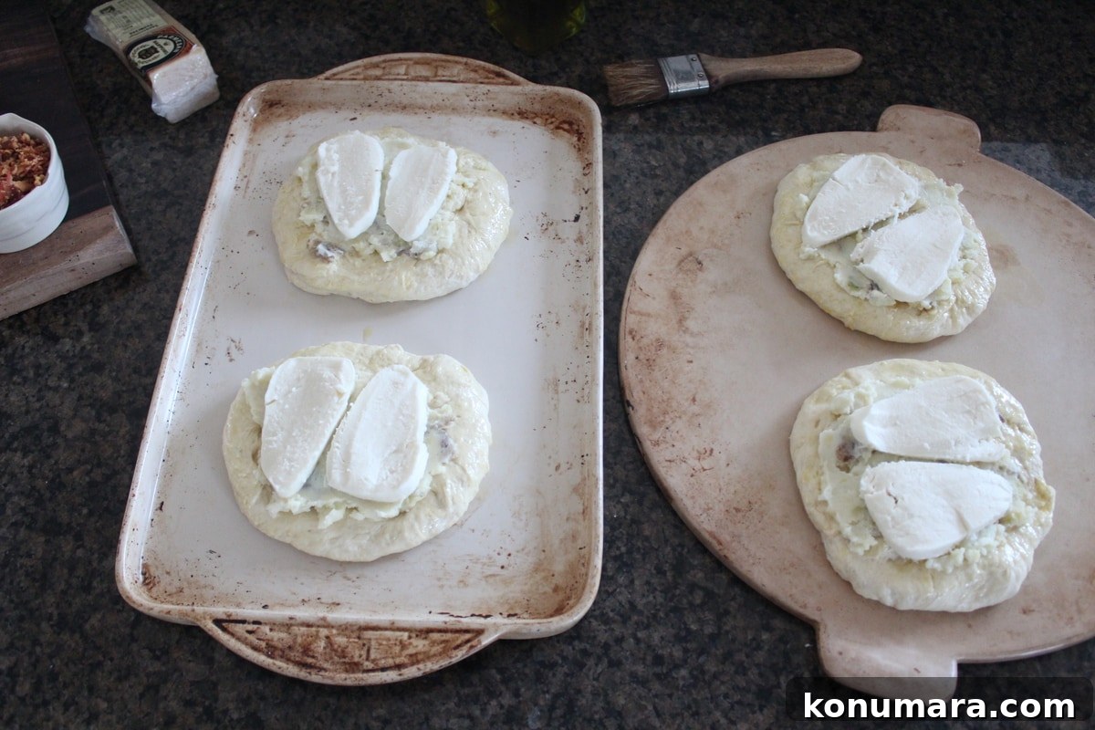 Mashed Potato & Mozzarella Mini Pizzas
