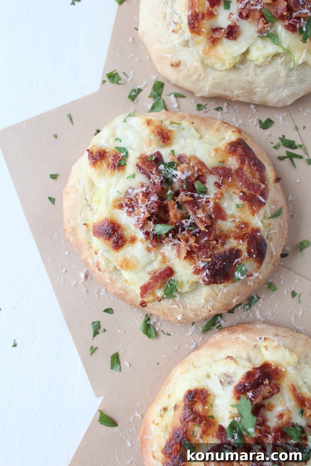 Mashed Potato & Bacon Pizza