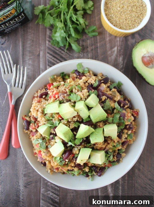 Vegan Mexican Freekeh Recipe