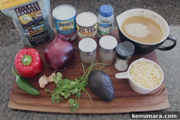 One Pot Vegan Freekeh Ingredients