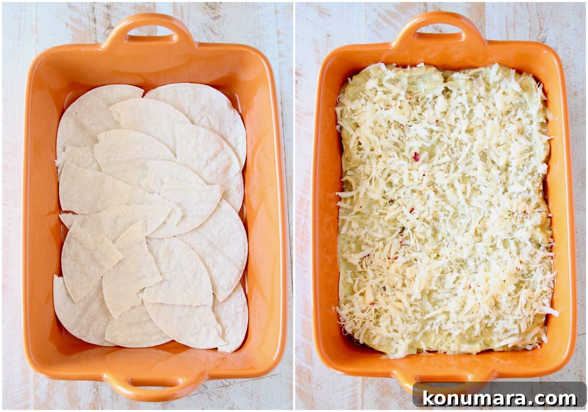 Baked Chicken Enchilada Casserole Recipe 3 Instructional images, how to make chicken enchilada casserole