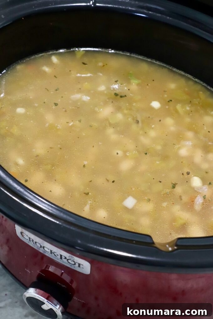 white chicken chili in crock pot