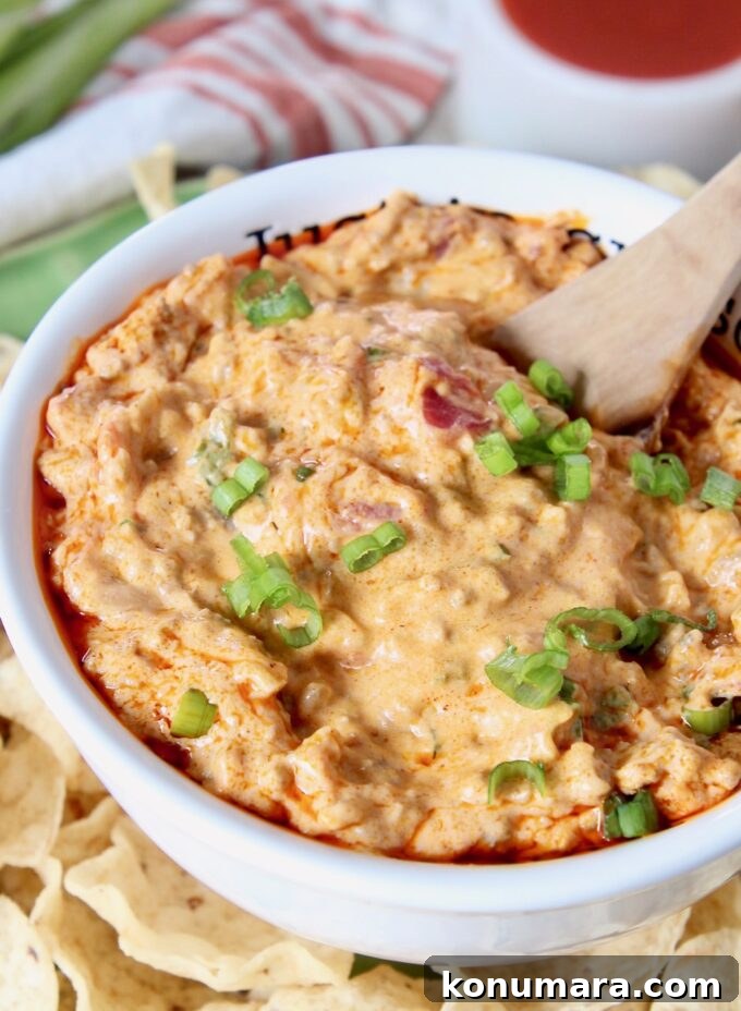 Spicy Buffalo Cheeseburger Dip Recipe 6 cheeseburger queso dip in bowl with spoon